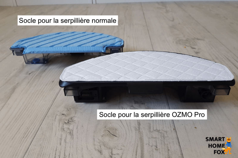 Serpillière normale vs serpillière OZMO PRO Deebot OZMO T8 AIVI